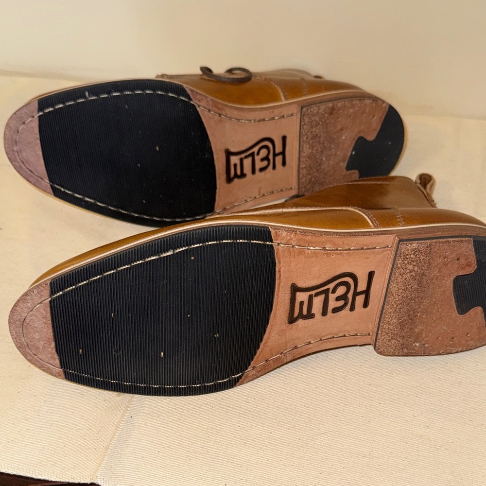 Helm Zind Tan Leather Chukka Boots for Men - Picture 9 of 12